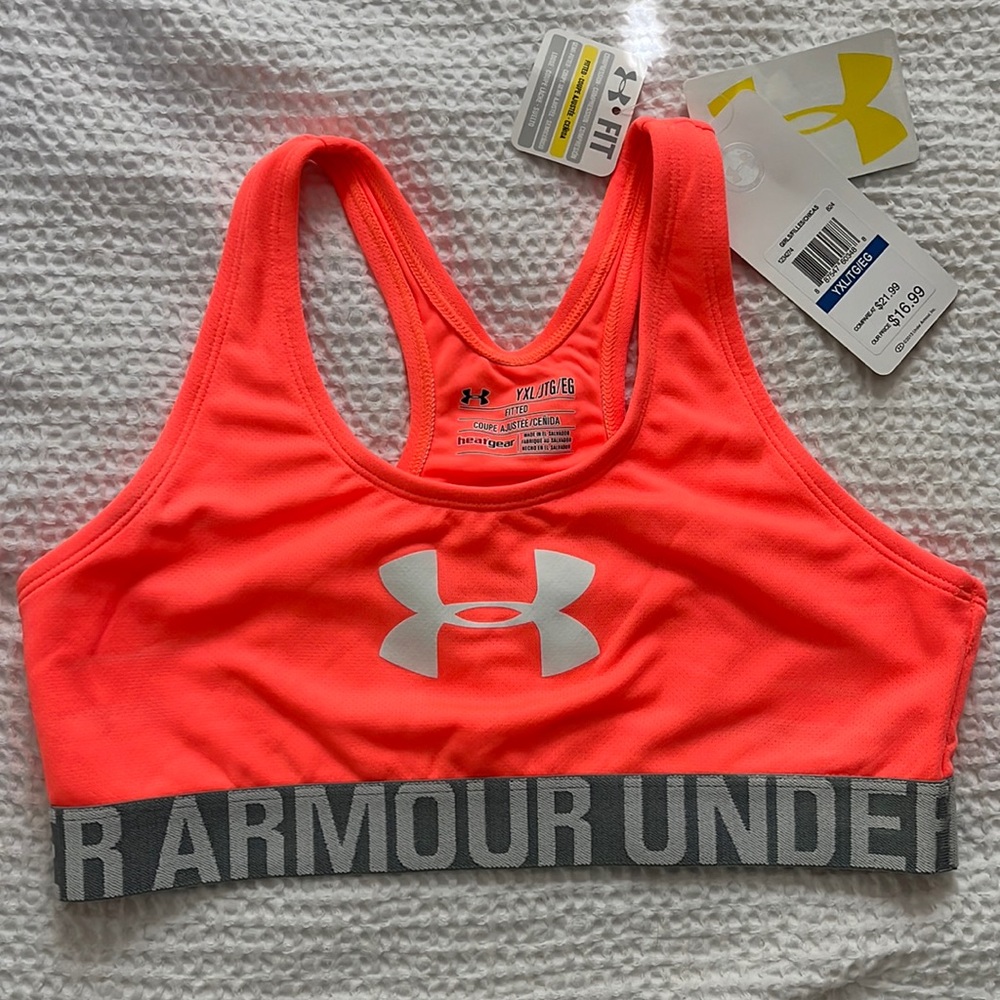 NWT Girls Under Armour Sports Bra